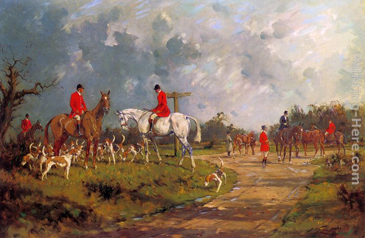 The Meet at the Crossroads painting - George Wright The Meet at the Crossroads art painting